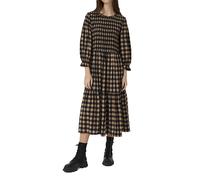 French Connection Winter Gingham Ls Rnd Nk Mid D Black Talla: 8 | Vestidos Midi Outlet | Mujer | Negro