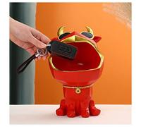 French Decorative Key Bowl, Desk Decoration Sculpture, Home Decor Key Bowl Decoration, For Decoration Hallway Living Room Storage Box,Red E