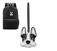 French Dog Leather Bag Charm Keychain - Pu Leather French Dog Keychains, Handmade Cute Key Chain with Durable Design, Handbag Charm, Car Accessory, Collection for Birthday Daily Office Use