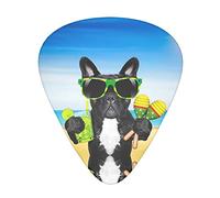 French dog summer Advanced guitar pick 12 piezas Tres grosores para bajo, guitarra eléctrica, funda para guitarra acústica