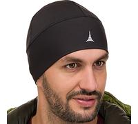 French Fitness Revolution - Gorro para Correr, Forro de Casco para el Running - Retención Térmica Óptima y Absorción de la Humedad - Ideal para Llevar Debajo del Casco - American Black