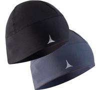 French Fitness Revolution - Gorro para Correr, Forro de Casco para el Running - Retención Térmica Óptima y Absorción de la Humedad - Ideal para Llevar Debajo del Casco - 2 Pack : Black & Grey