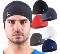 French Fitness Revolution - Gorro para Correr, Forro de Casco para el Running - Retención Térmica Óptima y Absorción de la Humedad - 6Pack - Black Gray Navy Khaki Red White