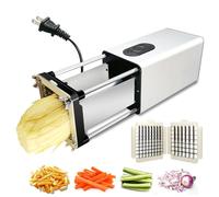 French Fries Cutter,Professional Potato Slicer,Commercial Electric French Fry Cutter, With 1/2 & 3/8 Inch Blade,For Potatoes Carrots Cucumbers Fruits, LJJY-KK