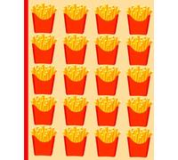 French Fries Pattern Notebook - Cute Fast Food Aesthetic Journal | 7.5 x 9.25 Ruled Notebook for School & Daily Notes: 100 Ruled Pages • Fun Snack ... • Perfect for Students, Teens & Food Lovers