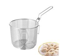 French Fry Basket - 6 Pack Tabletop Presentation Server, Stainless Steel Chip Drainer, Mini Gastropub Serving Pouch, Professional Diner Side Dish Holder, Rust Resistant Wire Mesh | for Onion Rings