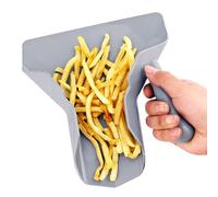 French Fry Scoop, Fryer Shovel, Food Packaging Tool,8.11x9.13x3.35 Inches, Handheld Metal for Fast Food Chicken Fish Ice Snacks Cooking Commercial Restaurant Kitchen Home Use