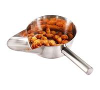 French Fry Scoop, Professional Bagger Tool, Handle with Duckbill Feature, Heavy-Duty Fryer Serving Scoop, Dry Goods Tool with Sturdy Build, Ice Block Bagger for Cinema and Bar