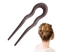 French Hair Pins, Hair Bun Stick, U Shaped Clip, 4.72x1.38 inches Authentic Elegant Fork Pin for Women Girls Updo Hairstyle Bun Holder Daily Styling Accessories Use Durable Classic
