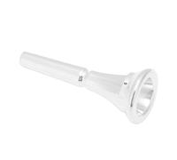 French Horn Mouthpiece, Silver Pure Brass French Horn Mouthpiece Standard Replacement for Novice and Professional Players