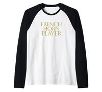French Horn Player Wind Brass Music Instrument - French Horn Camiseta Manga Raglan