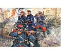 French Línea Infantry (1870-1871) 4 Figures 1 Officer, 3 Soldiers 1 :3 5 Modelo