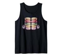French Macaron Graphic Art For Women Girl and Baking Teacher Camiseta sin Mangas