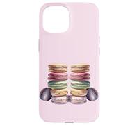 French Macaron Graphic Art For Women Girl and Baking Teacher Carcasa para iPhone 15