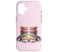French Macaron Graphic Art For Women Girl and Baking Teacher Carcasa para iPhone 16
