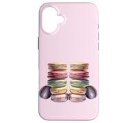French Macaron Graphic Art For Women Girl and Baking Teacher Carcasa para iPhone 16 Plus