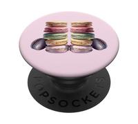 French Macaron Graphic Art For Women Girl and Baking Teacher PopSockets PopGrip Adhesivo