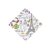 French Paris Tour - Ambientador de coche con diseño de la Torre Eiffel, 10 unidades, con cuerda, para coche y hogar