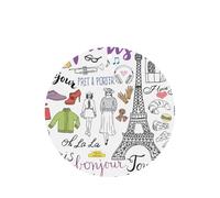French Paris Tour - Juego de tarjetas de ambientador para coche, diseño de Torre Eiffel, aroma a lavanda, 10/24 piezas
