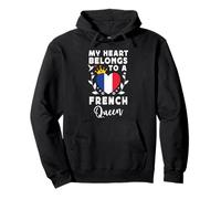 French Queen French Wife Girlfriend France Flag Sudadera con Capucha