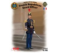French Republicano Guardia Officer (100% New Moldes) 1:16 Figura Plástico Model