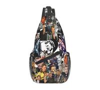 French Rock Legend Johnny Hallyday - Mochila cruzada para hombre, casual, para senderismo