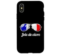 French Sayings Joie de Vivre Popular Life Philosophy Carcasa para iPhone X/XS
