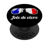 French Sayings Joie de Vivre Popular Life Philosophy PopSockets PopGrip Adhesivo
