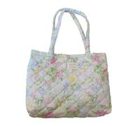 French Styles - Bolsa de hombro acolchada para mujer, gran capacidad, para compras, escuela, moda, Pintura al óleo E, Medium