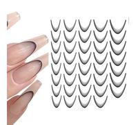 French Tip Nail Stickers, Colorful Self-Adhesive Naiļ art Decals DIY Kit