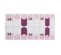 French Tip Nails Sticker Glittering Polish Stickers Flowers Gels Strips Art Decortions Supplies French Tip Nail Glittering Flowers Strips