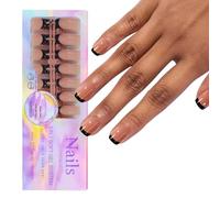 French Tips - Juego de uñas postizas 3 en 1 reutilizables y precoloreadas con 150 diseños de gel para salón, hogar, fiesta, kit de fácil aplicación para novias, profesionales, bricolaje