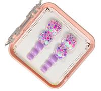 French Tips - Uñas postizas a presión de moda para mujeres y niñas