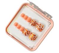 French Tips - Uñas postizas a presión de moda para mujeres y niñas