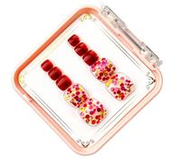 French Tips - Uñas postizas a presión de moda para mujeres y niñas