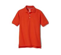 French Toast Big Boys' Short Sleeve Pique Polo, Orange, X-Large/14/16