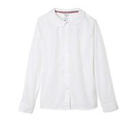 French Toast - Blusa de Manga Larga con Cuello Peter Pan para niñas, Blanco, 7