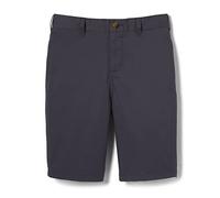 French Toast Boys' Flat Front Short with Adjustable Waist, Heather Gray, 8