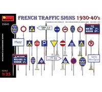 French Traffic Signs 1930-40s 1 :3 5 Plástico Modelo Kit Miniart
