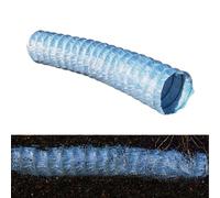 French - Tubo de drenaje corrugado perforado para gestión de aguas subterráneas, tubo de drenaje tubular expandible comercial para césped, jardín, ladera (diámetro 10 cm, longitud 3 m)