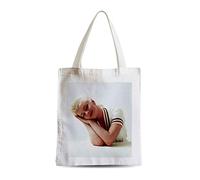 French Unicorn Bolso de compras Marilyn Monroe Polo Star Hollywood Photo Retro, blanco, 38 x 42 cm