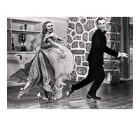 French Unicorn - Póster de estrellas famosas Hollywood Ginger Rogers y Fred Astaire Original