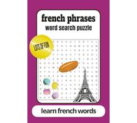 French word search Book: Word search book with easy to read print about french food and phrases