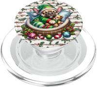 Frenchie Christmas Mistletoe Decor French Bulldog For Xmas PopSockets PopGrip para MagSafe