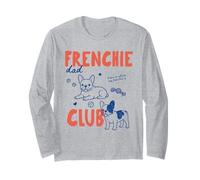 Frenchie Dad Club French Bulldog Dog Owner Fathers Day Manga Larga