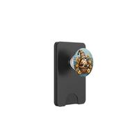 Frenchie Dad Gnome On Retro Sunset For Garden Lover Dog Mom PopSockets PopWallet para MagSafe