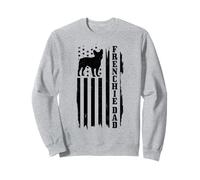 Frenchie Dad Vintage American Flag Bulldog Francés Sudadera