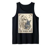 Frenchie Dog Mom Tarot Card French Bulldog Skeleton Mom Meme Camiseta sin Mangas