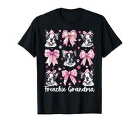 Frenchie Grandma Nana Bulldog Francés Coqueta Arco Camiseta