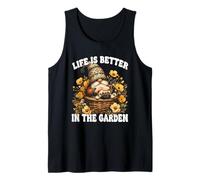 Frenchie Grandpa Gnome For Mom Life Is Better In The Garden Camiseta sin Mangas